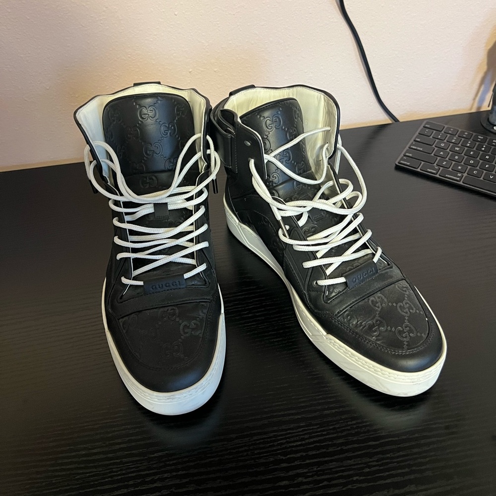 Gucci Black High-Top Men's Shoes